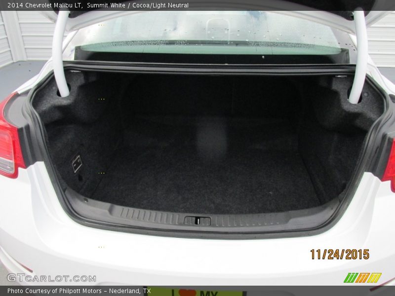 Summit White / Cocoa/Light Neutral 2014 Chevrolet Malibu LT