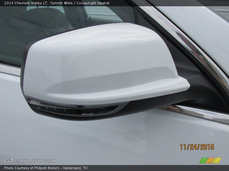 Summit White / Cocoa/Light Neutral 2014 Chevrolet Malibu LT
