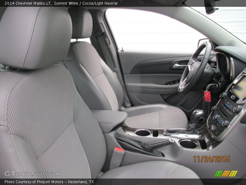 Summit White / Cocoa/Light Neutral 2014 Chevrolet Malibu LT