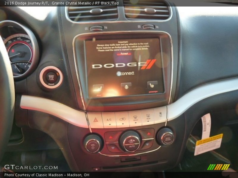 Granite Crystal Metallic / RT Black/Red 2016 Dodge Journey R/T