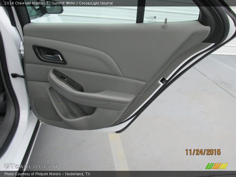 Summit White / Cocoa/Light Neutral 2014 Chevrolet Malibu LT