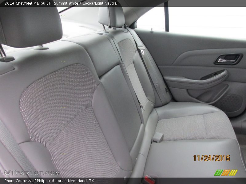 Summit White / Cocoa/Light Neutral 2014 Chevrolet Malibu LT