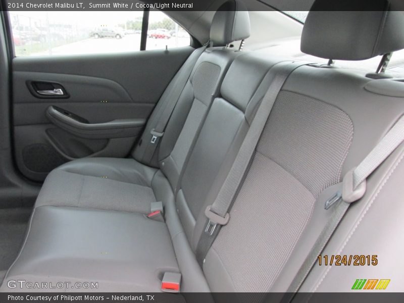 Summit White / Cocoa/Light Neutral 2014 Chevrolet Malibu LT