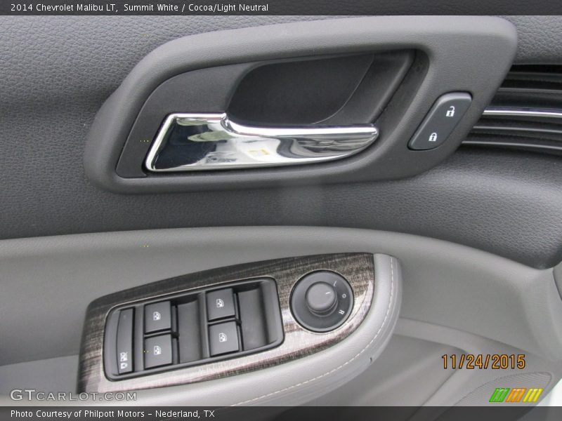 Summit White / Cocoa/Light Neutral 2014 Chevrolet Malibu LT