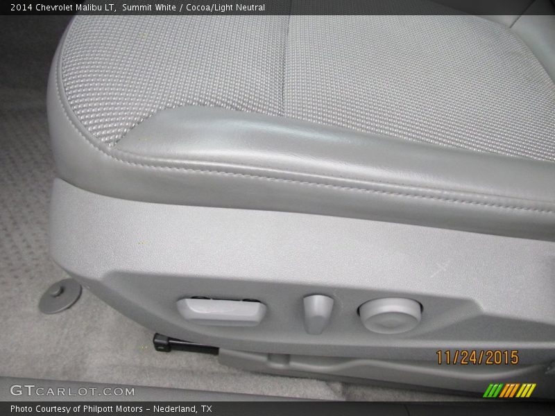 Summit White / Cocoa/Light Neutral 2014 Chevrolet Malibu LT