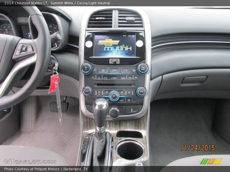 Summit White / Cocoa/Light Neutral 2014 Chevrolet Malibu LT