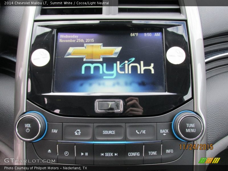 Summit White / Cocoa/Light Neutral 2014 Chevrolet Malibu LT