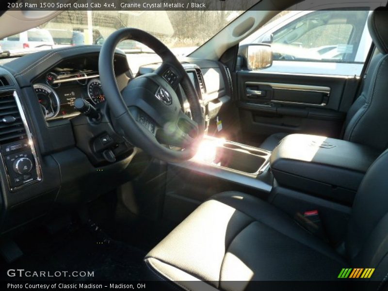 Granite Crystal Metallic / Black 2016 Ram 1500 Sport Quad Cab 4x4