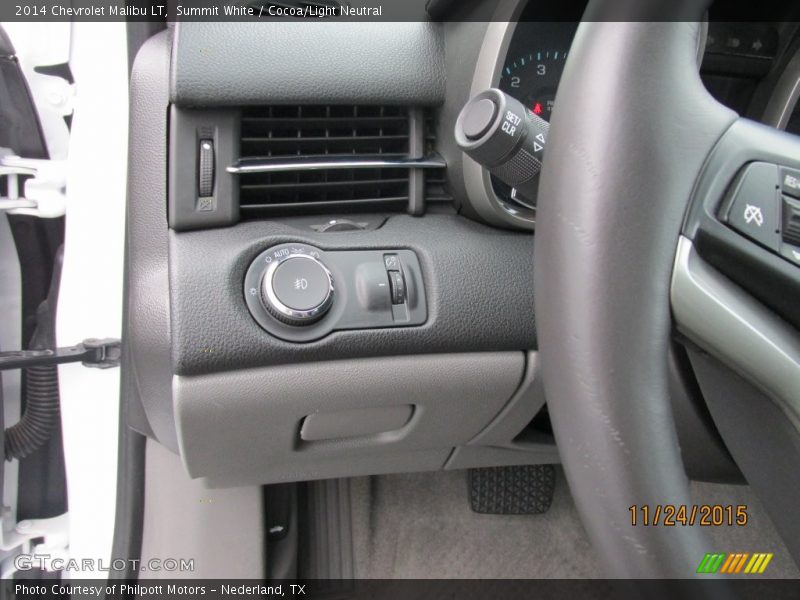 Summit White / Cocoa/Light Neutral 2014 Chevrolet Malibu LT