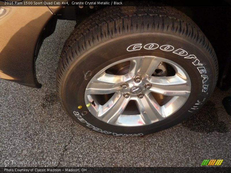 Granite Crystal Metallic / Black 2016 Ram 1500 Sport Quad Cab 4x4