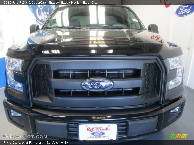 Shadow Black / Medium Earth Gray 2016 Ford F150 XL SuperCab
