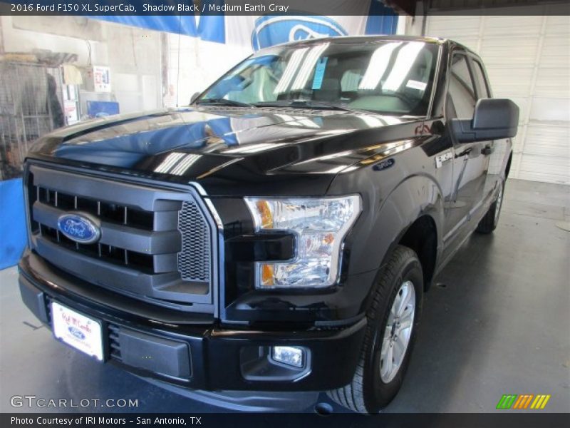 Shadow Black / Medium Earth Gray 2016 Ford F150 XL SuperCab