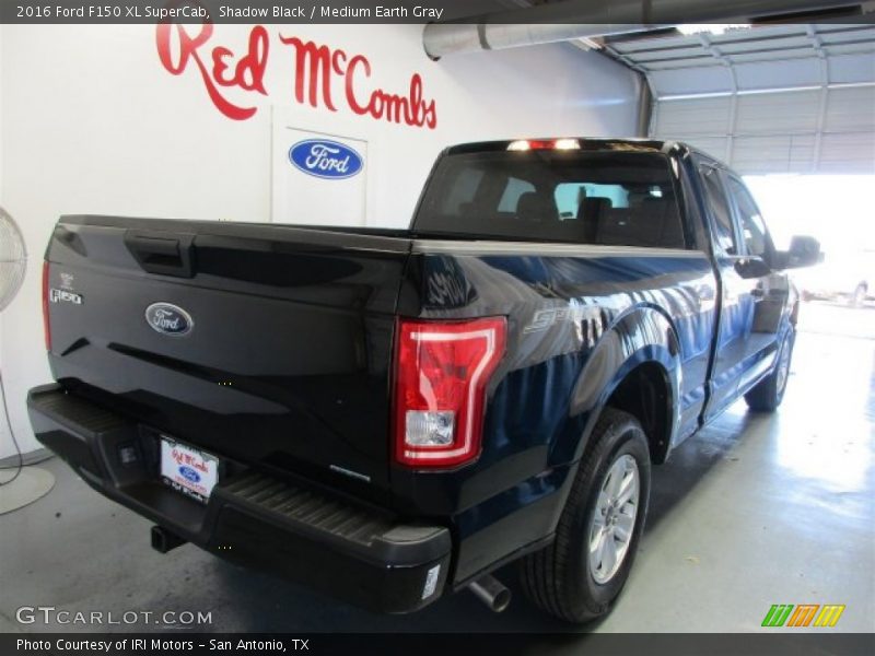 Shadow Black / Medium Earth Gray 2016 Ford F150 XL SuperCab