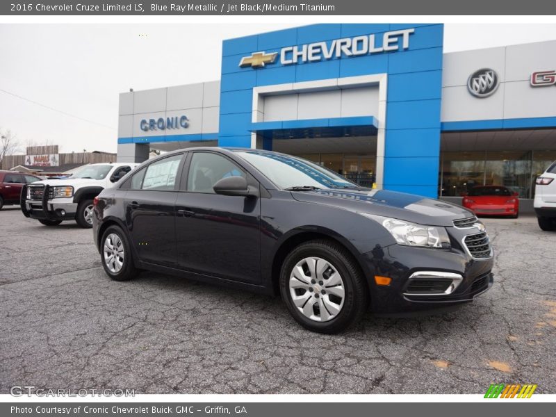 Blue Ray Metallic / Jet Black/Medium Titanium 2016 Chevrolet Cruze Limited LS