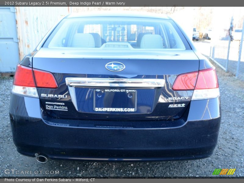 Deep Indigo Pearl / Warm Ivory 2012 Subaru Legacy 2.5i Premium