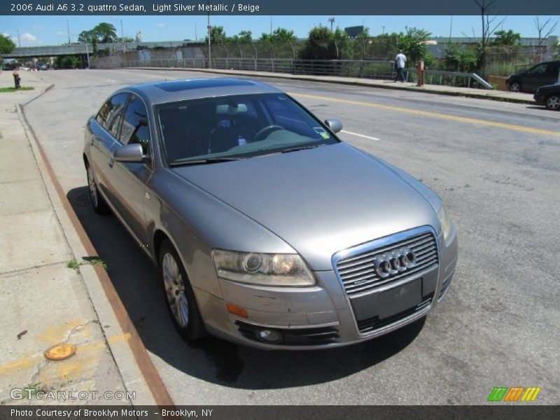 Light Silver Metallic / Beige 2006 Audi A6 3.2 quattro Sedan