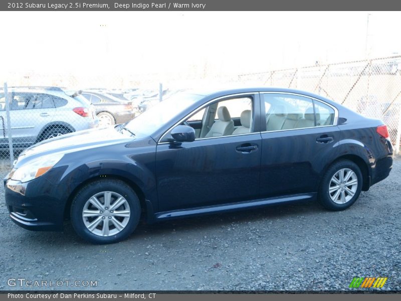 Deep Indigo Pearl / Warm Ivory 2012 Subaru Legacy 2.5i Premium