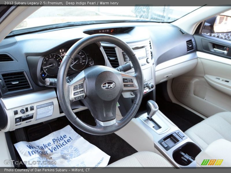 Deep Indigo Pearl / Warm Ivory 2012 Subaru Legacy 2.5i Premium