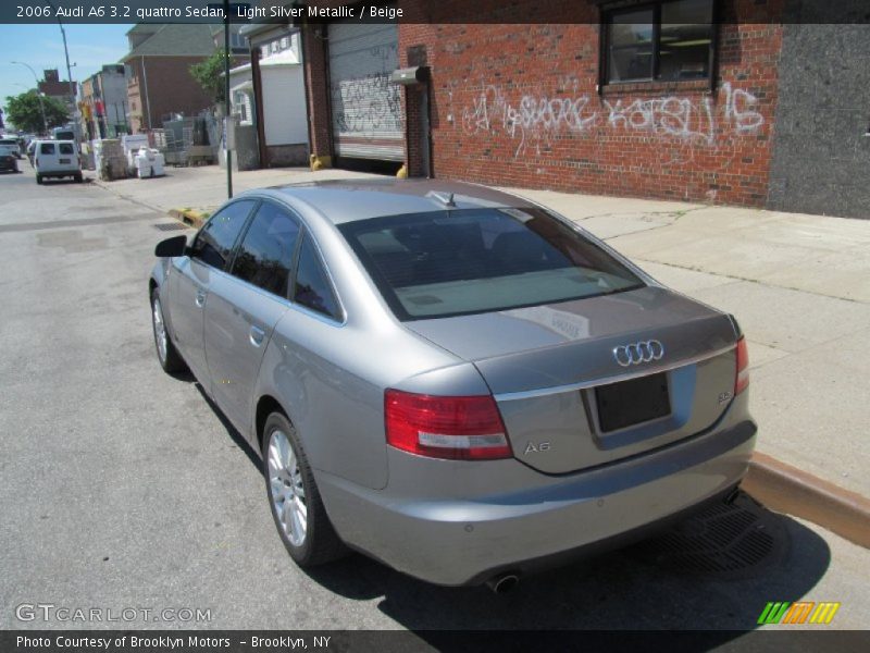 Light Silver Metallic / Beige 2006 Audi A6 3.2 quattro Sedan