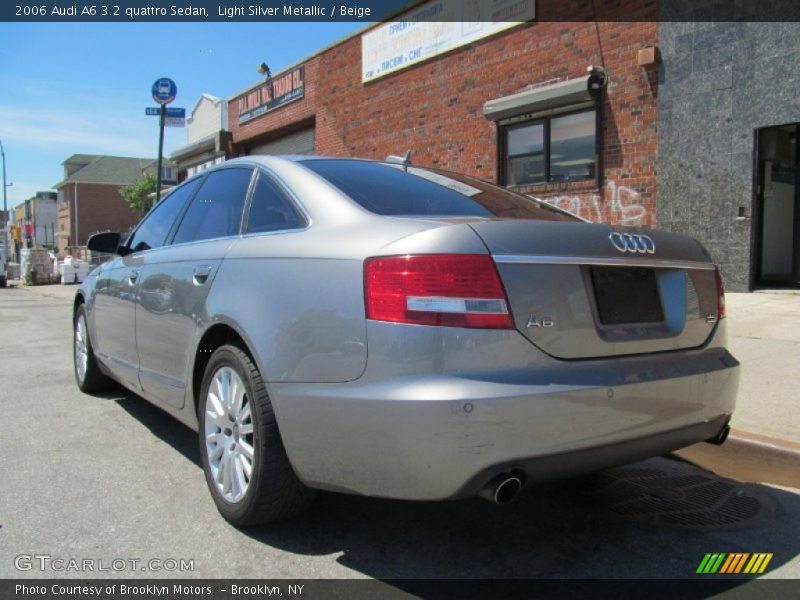 Light Silver Metallic / Beige 2006 Audi A6 3.2 quattro Sedan
