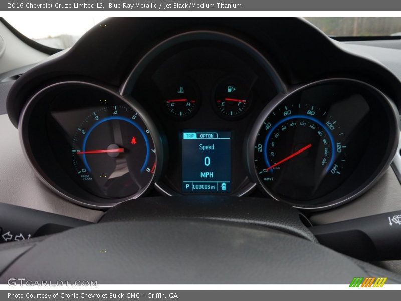 Blue Ray Metallic / Jet Black/Medium Titanium 2016 Chevrolet Cruze Limited LS