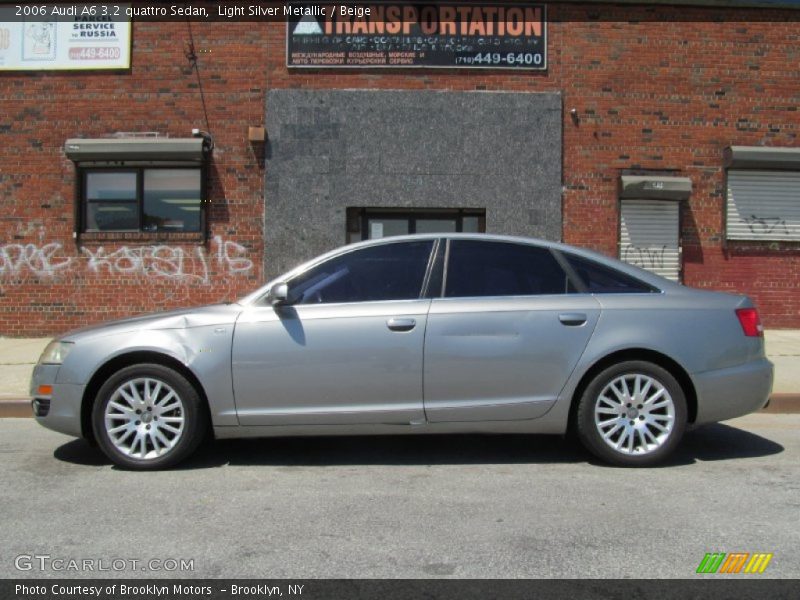Light Silver Metallic / Beige 2006 Audi A6 3.2 quattro Sedan