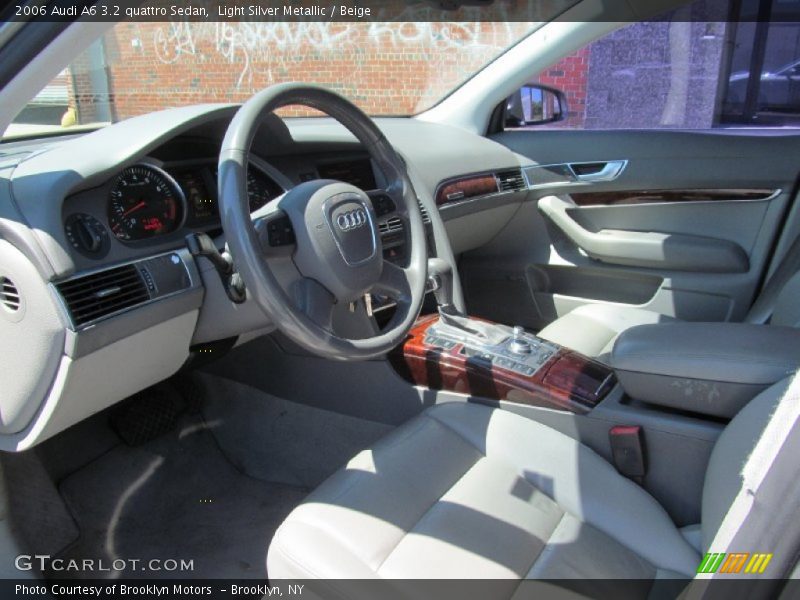 Light Silver Metallic / Beige 2006 Audi A6 3.2 quattro Sedan