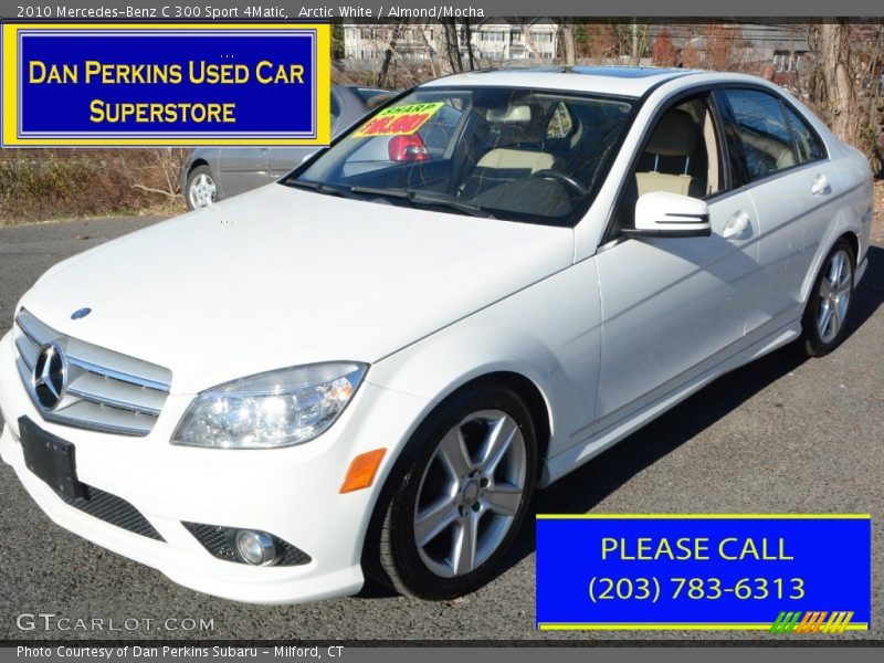 Arctic White / Almond/Mocha 2010 Mercedes-Benz C 300 Sport 4Matic