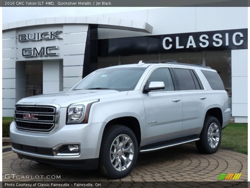 Quicksilver Metallic / Jet Black 2016 GMC Yukon SLT 4WD