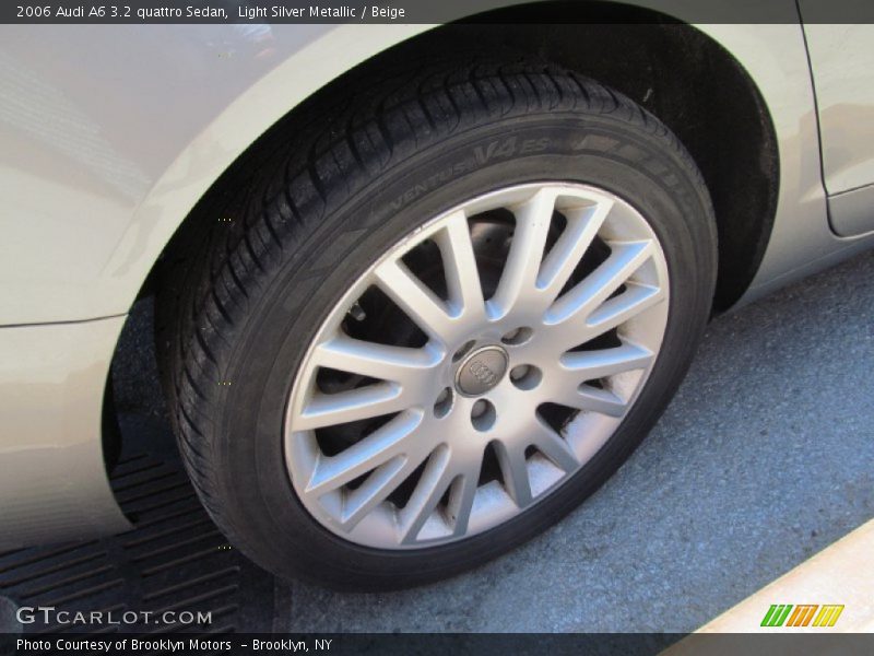 Light Silver Metallic / Beige 2006 Audi A6 3.2 quattro Sedan