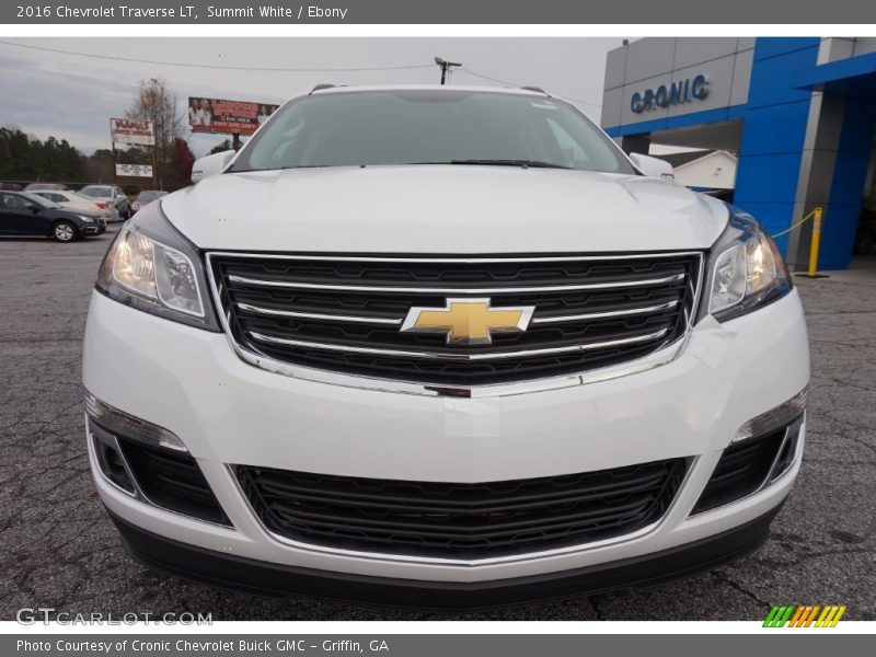 Summit White / Ebony 2016 Chevrolet Traverse LT