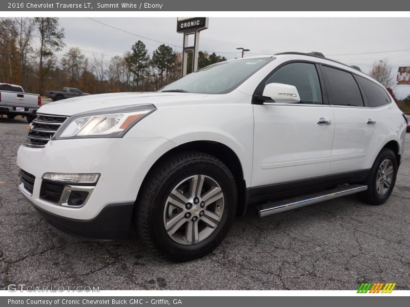 Summit White / Ebony 2016 Chevrolet Traverse LT