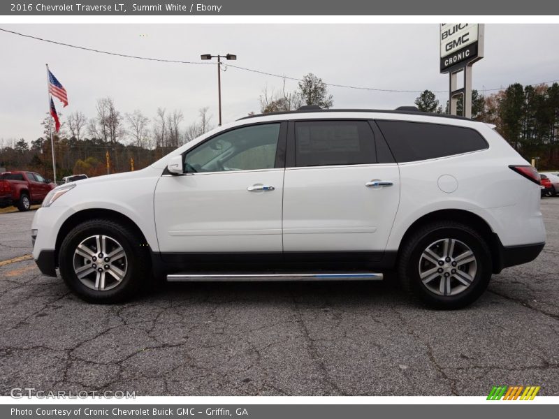 Summit White / Ebony 2016 Chevrolet Traverse LT