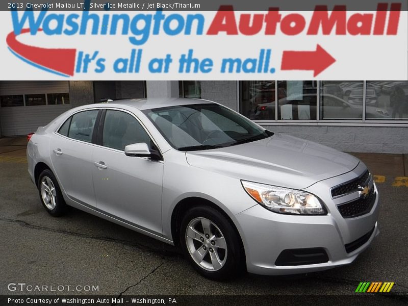 Silver Ice Metallic / Jet Black/Titanium 2013 Chevrolet Malibu LT