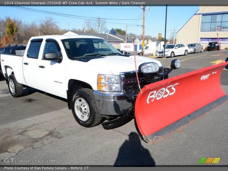 Summit White / Dark Titanium 2014 Chevrolet Silverado 2500HD WT Crew Cab 4x4