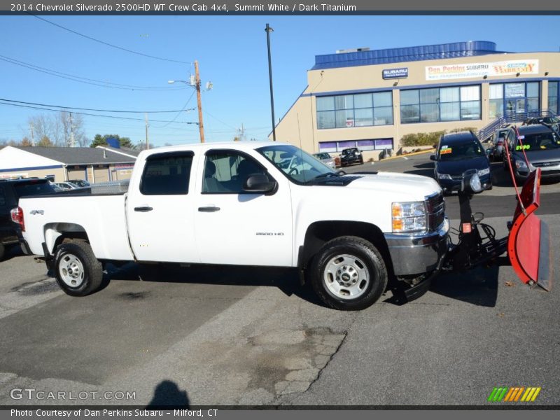 Summit White / Dark Titanium 2014 Chevrolet Silverado 2500HD WT Crew Cab 4x4