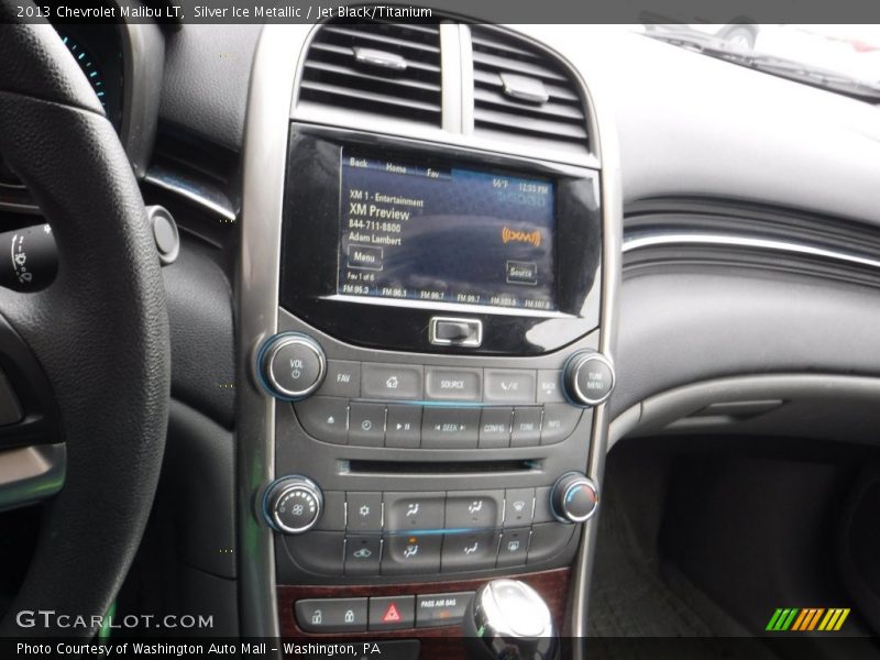 Silver Ice Metallic / Jet Black/Titanium 2013 Chevrolet Malibu LT