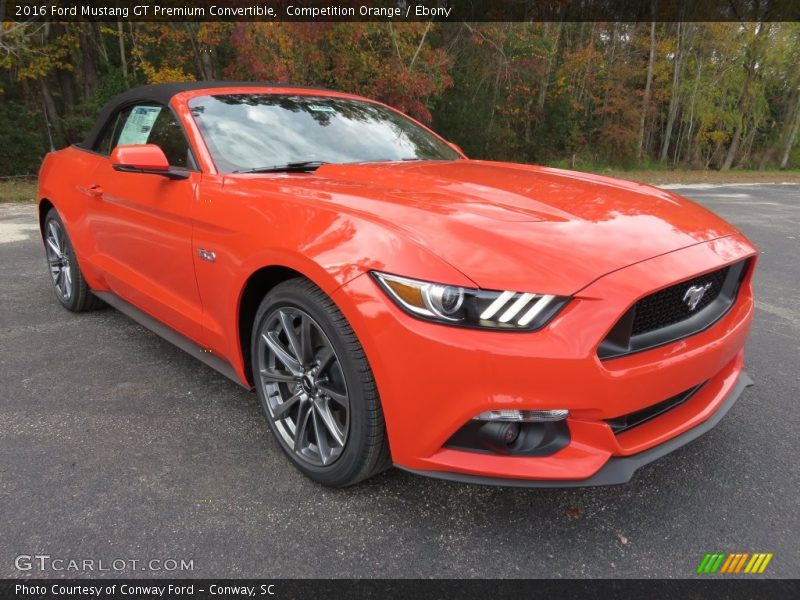 Front 3/4 View of 2016 Mustang GT Premium Convertible