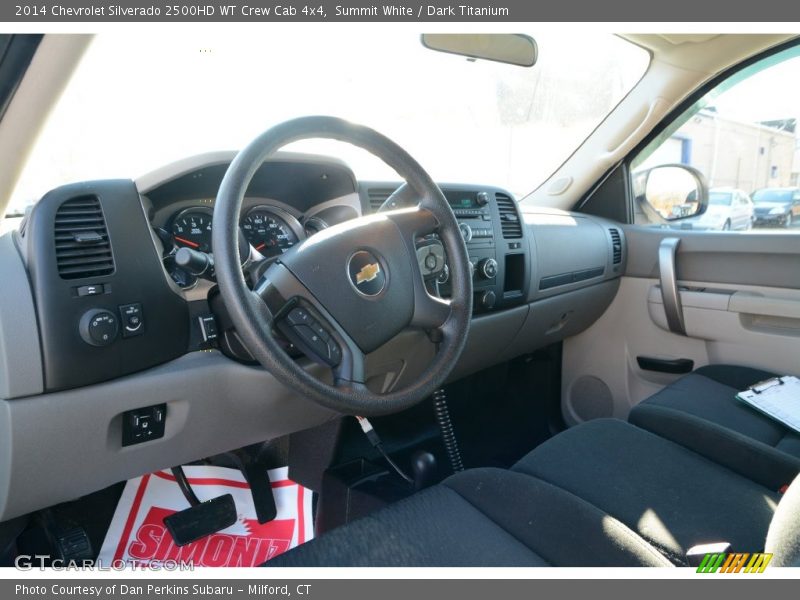 Summit White / Dark Titanium 2014 Chevrolet Silverado 2500HD WT Crew Cab 4x4
