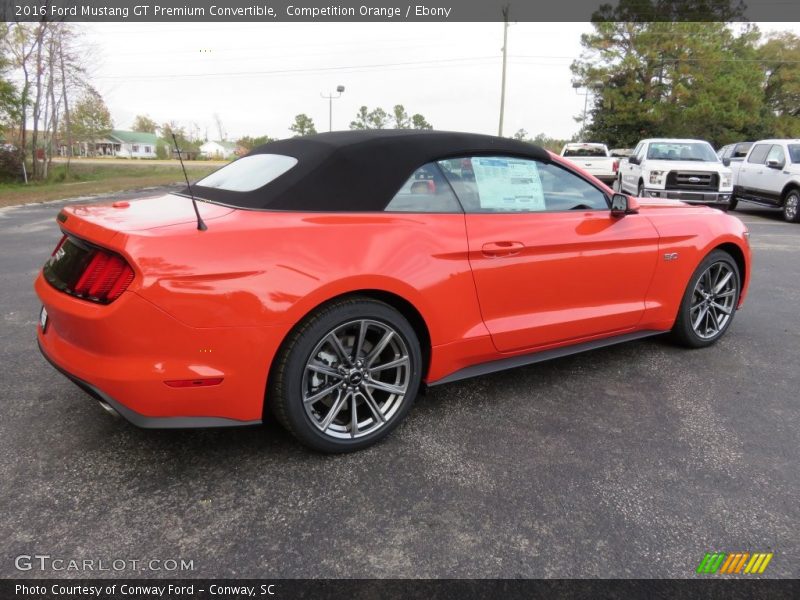 Competition Orange / Ebony 2016 Ford Mustang GT Premium Convertible