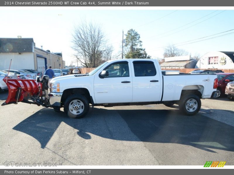 Summit White / Dark Titanium 2014 Chevrolet Silverado 2500HD WT Crew Cab 4x4