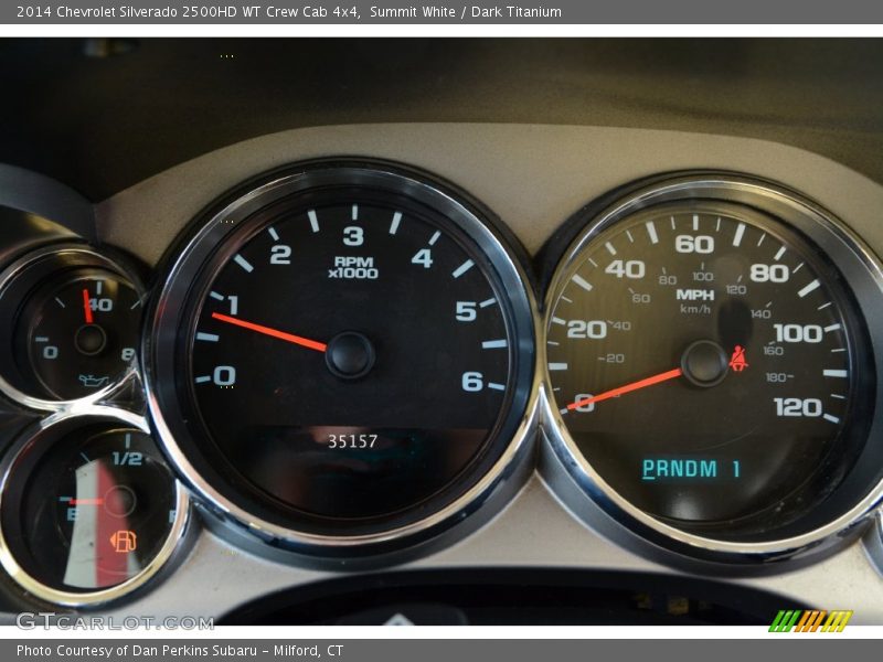 Summit White / Dark Titanium 2014 Chevrolet Silverado 2500HD WT Crew Cab 4x4