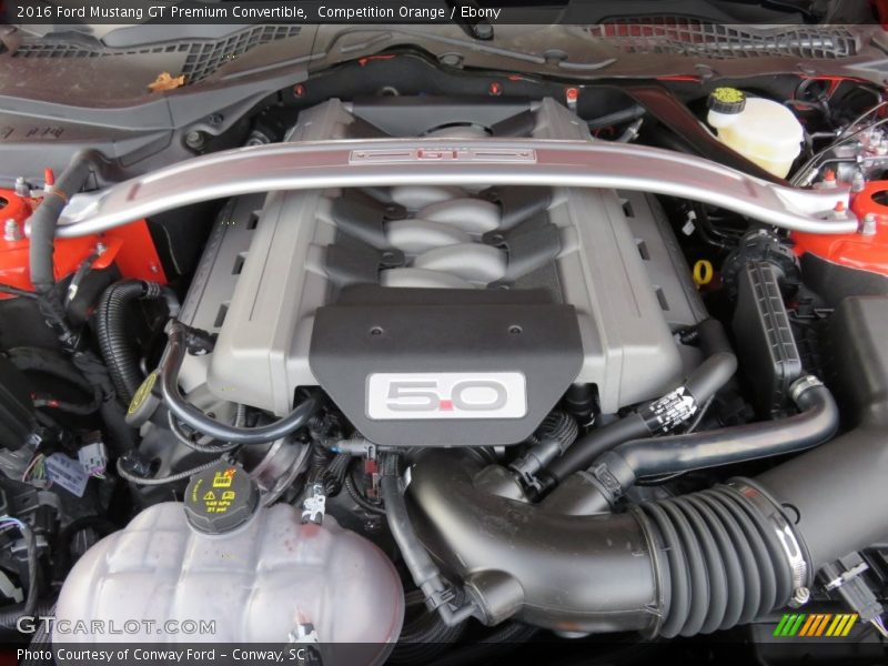  2016 Mustang GT Premium Convertible Engine - 5.0 Liter DOHC 32-Valve Ti-VCT V8