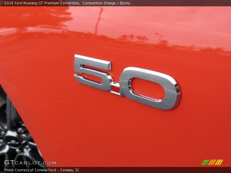 Competition Orange / Ebony 2016 Ford Mustang GT Premium Convertible