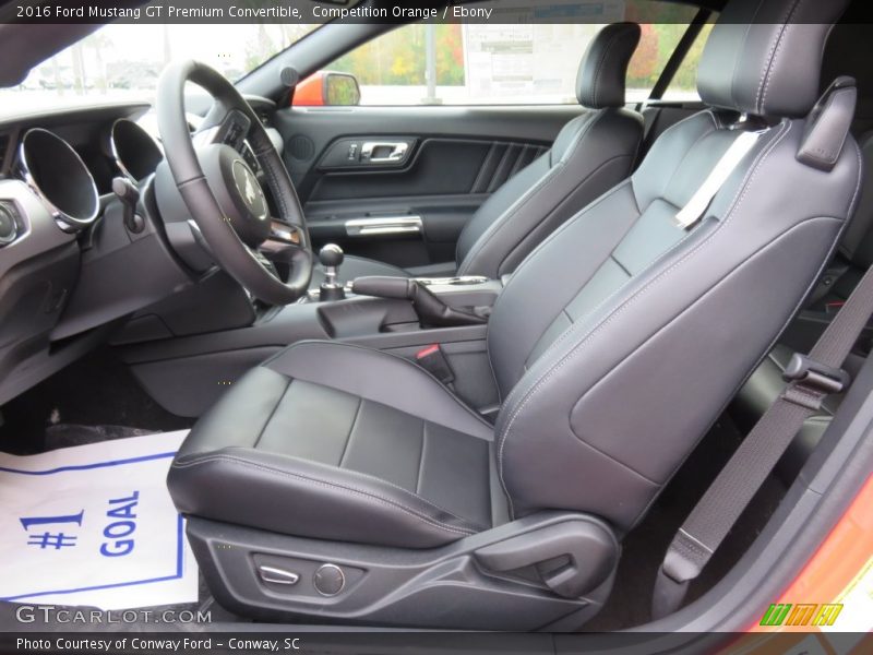  2016 Mustang GT Premium Convertible Ebony Interior