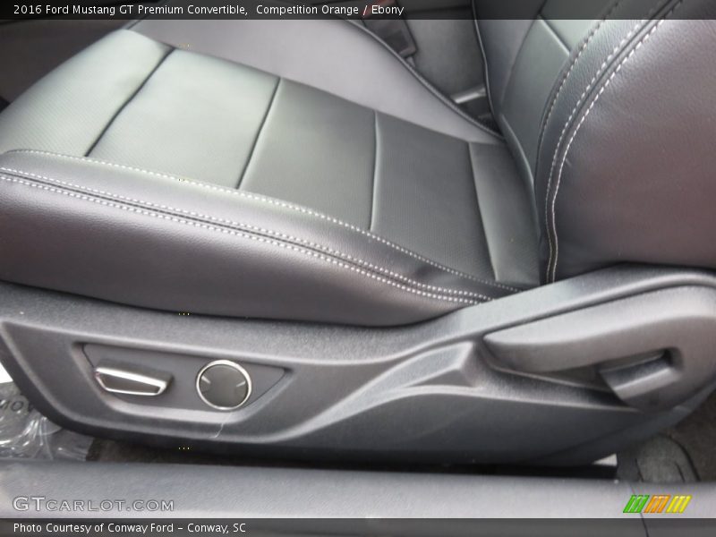 Competition Orange / Ebony 2016 Ford Mustang GT Premium Convertible