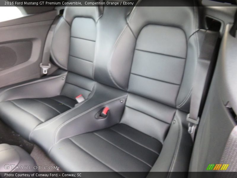 Rear Seat of 2016 Mustang GT Premium Convertible