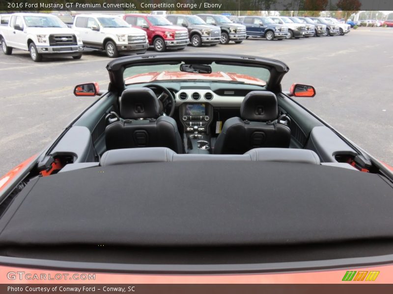 Competition Orange / Ebony 2016 Ford Mustang GT Premium Convertible