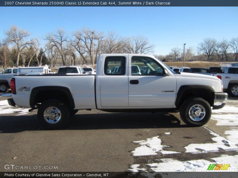 Summit White / Dark Charcoal 2007 Chevrolet Silverado 2500HD Classic LS Extended Cab 4x4