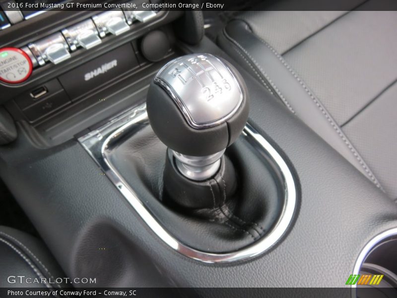  2016 Mustang GT Premium Convertible 6 Speed Manual Shifter
